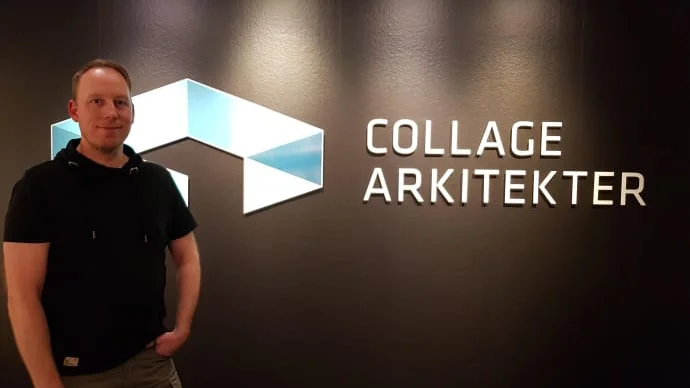 Johan Johansson, ny kontorschef hos Collage Arkitekter.