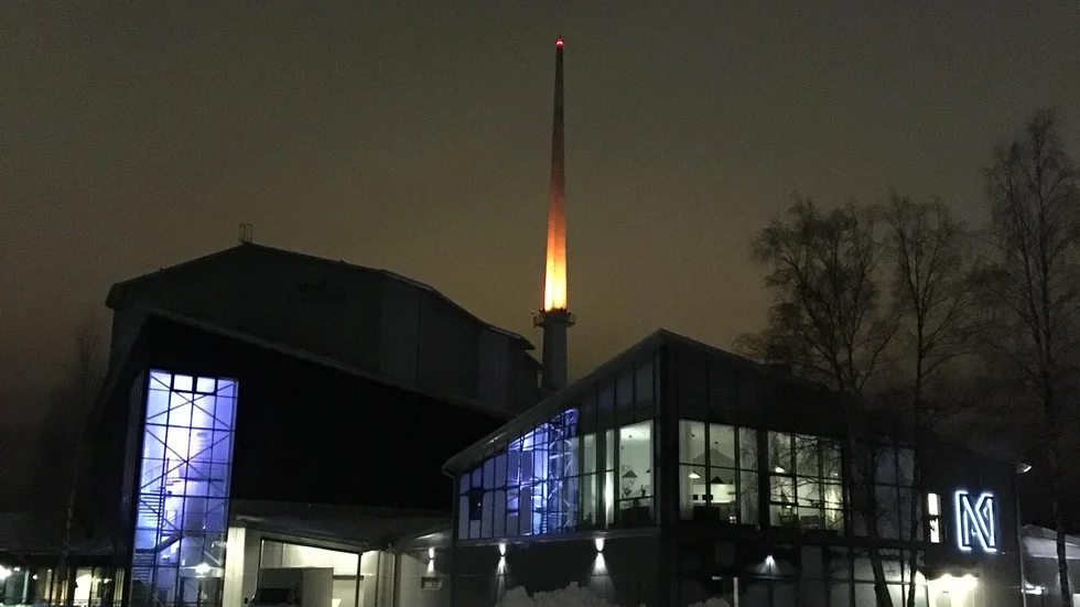 I kväll genomförs Earth Hour och 20.30 släcks spiran på Acusticum huset (Arkivbild).