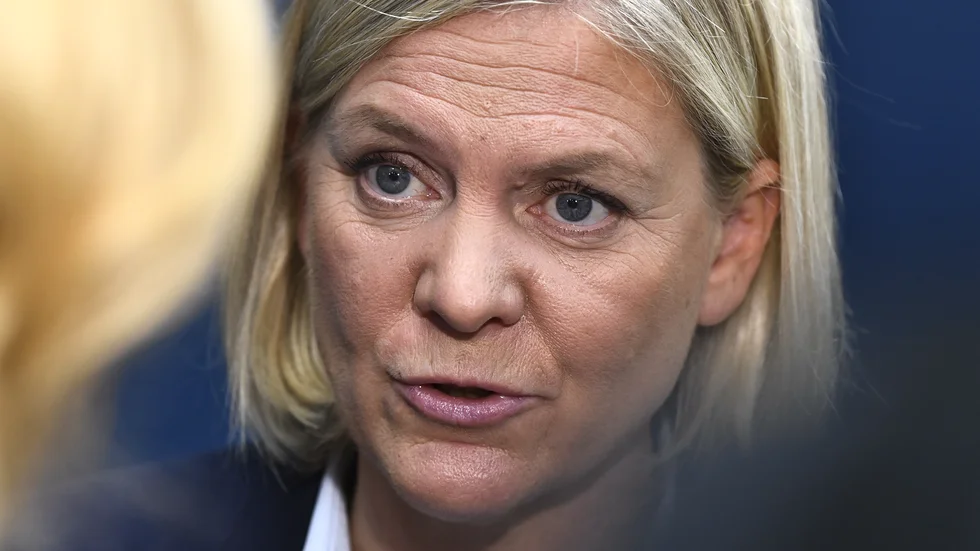 Finansminister Magdalena Andersson (S) ser statligt ägande i storbolag som får kapitaltillskott i krisen som en möjlig väg att gå. Arkivbild.
