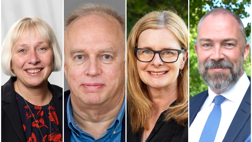 Eva Olin, Mikael Köhler, Annika Eklund och Tobias Arvidsson är nya direktörer för Region Uppsala.