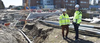 Nya vägar byggs runt Floraskolan