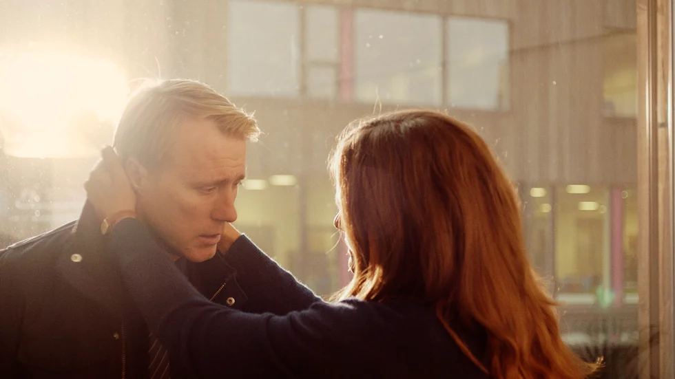 Thorbjørn Harr och Henriette Steenstrup i "Barn". Pressbild.