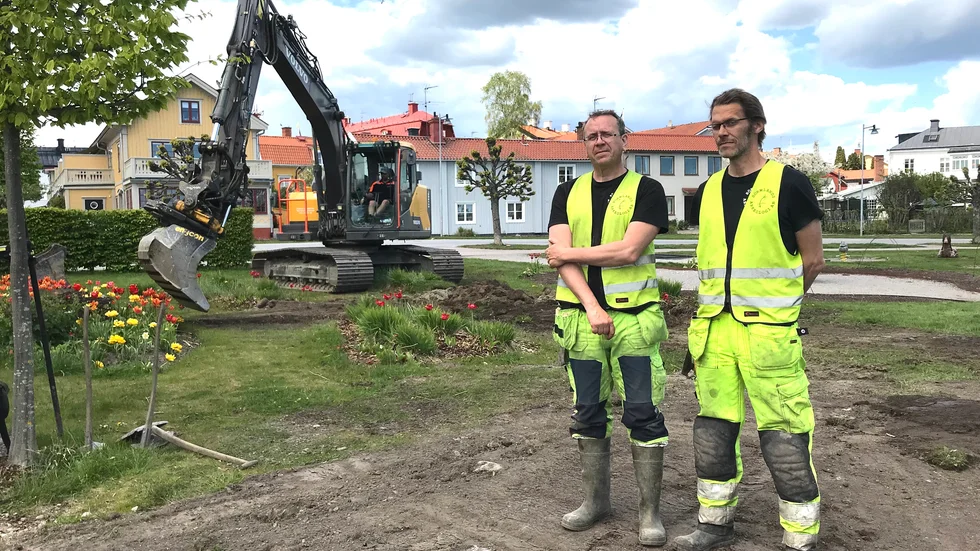 Delar av Sjöparken har undersökts av arkeologerna Lars Norberg och Patrik Gustafsson Gillbrand. Just här hittades inga fornlämningar – däremot fann de resterna av Mariefreds stadsbrygga i närheten.