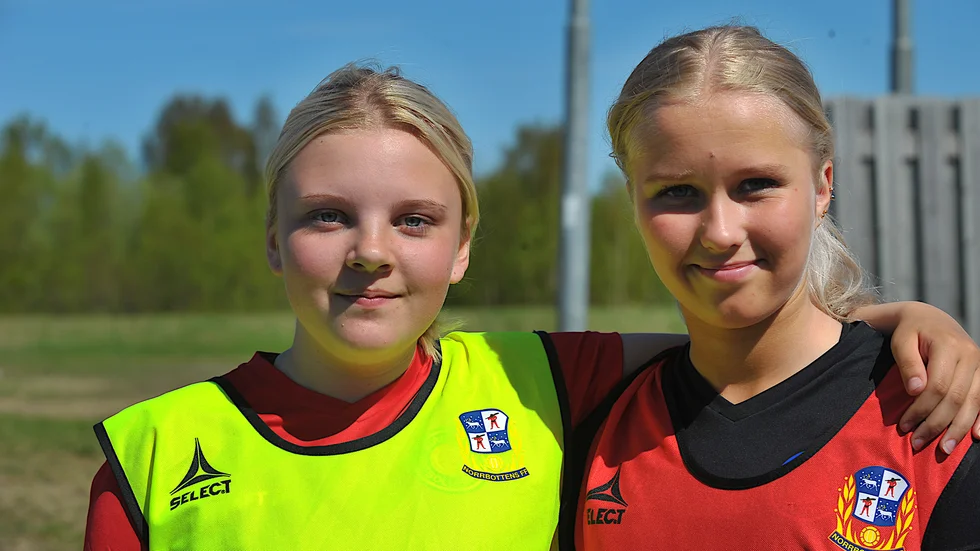 Moa Stridsman och Alice Bäckström var uttagna i F05-länslaget i Norrbotten.