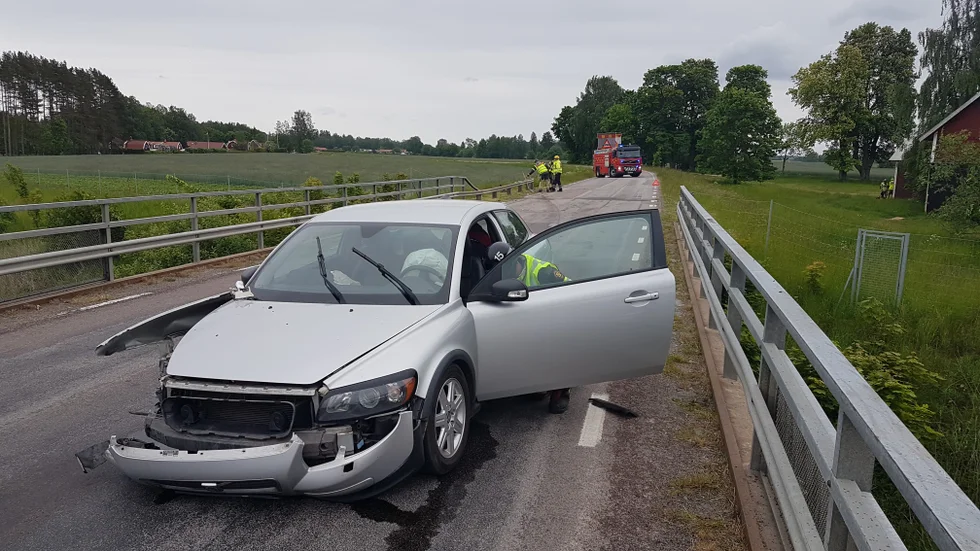Olyckan ha inträffat på E4.an i höjd med Spångsholm.