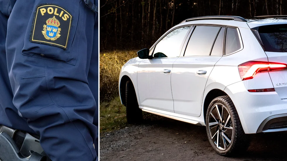 Polisen larmades sedan ett barn råkat låsa in sig i bilen.
Genrebild. 