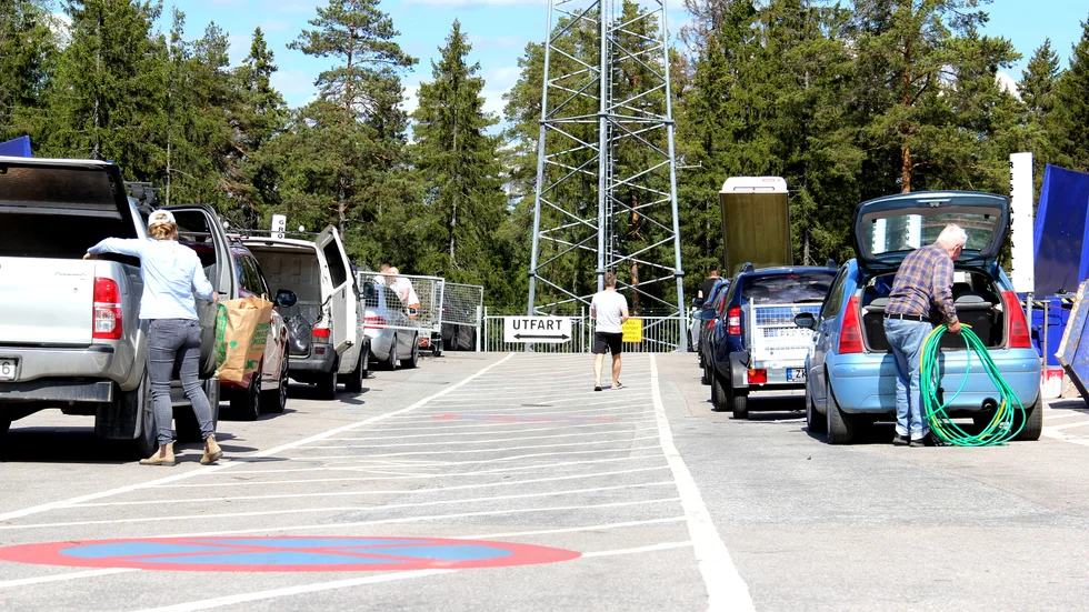 Bilden från Knivsta återvinningscentral är tagen i ett annat sammanhang.