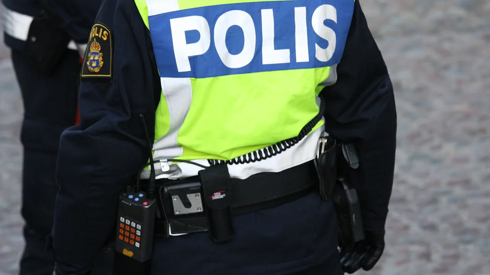 Polisen hittade amfetamin i mannens ryggsäck.