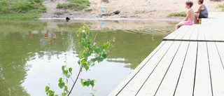 Farligt järnrör på populärt badställe