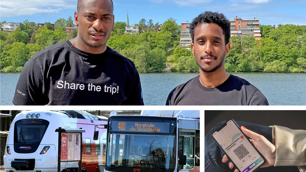 Saliou Sall och Simon Abraham vill skapa en andrahandsmarknad för kollektivtrafikkort.