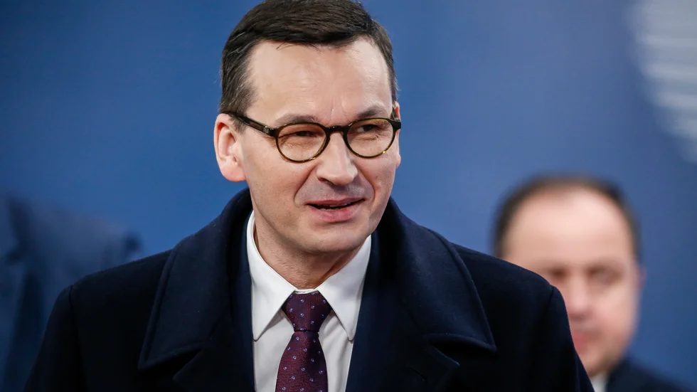 Polens premiärminister Mateusz Morawiecki. Arkivfoto.