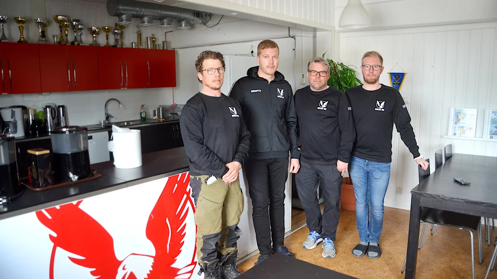 Petter Christoffersson är sportchef och chefstränare, Michael Lindgren huvudtränare i A-laget, Anders Karlsson marknads- och arrangemangsansvarig och Niklas Dahl klubbchef i Kalix Hockey.