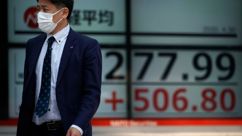 Japan Nikkei|225-index. Arkivbild.