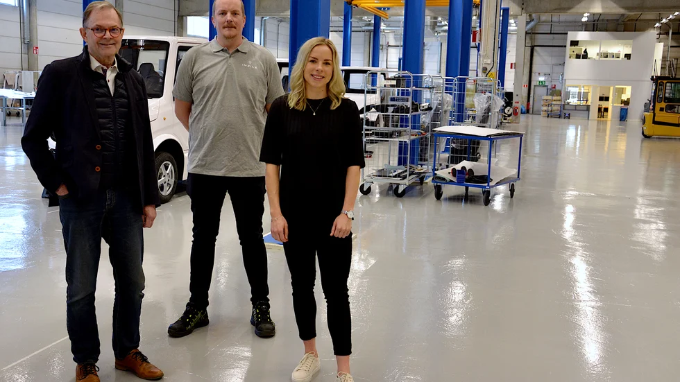 Ragnar Åhgren, vd, Michael Andersson, produktionschef och Hanna Nilsson, personalansvarig, letar just nu efter personal för att utöka produktionen på Inzile.