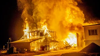 Räddningstjänsten larmades till en brand i Hedemora strax före midnatt.