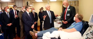 Pence utan mask skapar rubriker