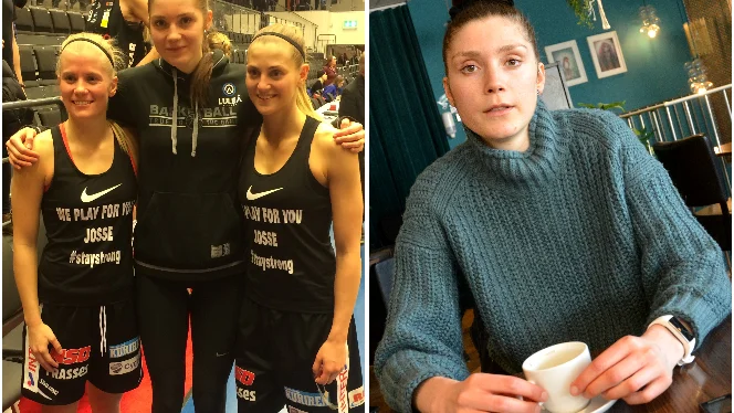 Julie Vanloo och Martina Stålvant hyllade Josefin Vesterberg med speciella tröjor under slutet av säsongen 2015/16.