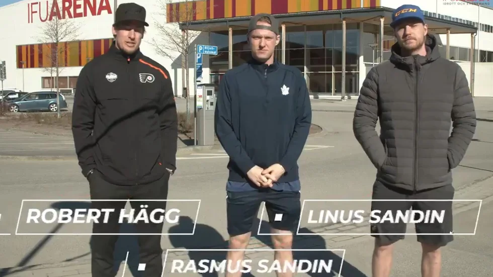 Robert Hägg, Rasmus Sandin och Linus Sandin finansierar matlådor som går till vårdpersonalen på Akademiska sjukhuset.