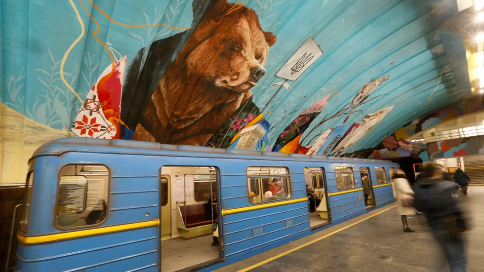 Tunnelbanan i Kiev. Arkivbild.