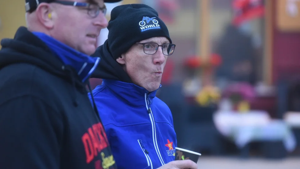 Dackarnas lagledare Peter Karlsson. 