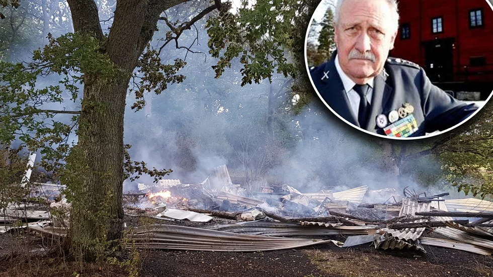 "Det är oerhört märkligt hur det kunde fatta eld", säger Claes-Henrik Löfgren, före detta ordförande för det nu nedlagda Garnisonsmuséet.