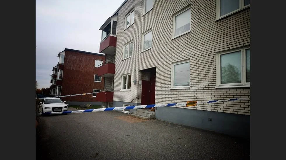 Det var här som mordet skedde tidigt på söndagsnatten. En man sitter nu anhållen misstänkt för dådet.