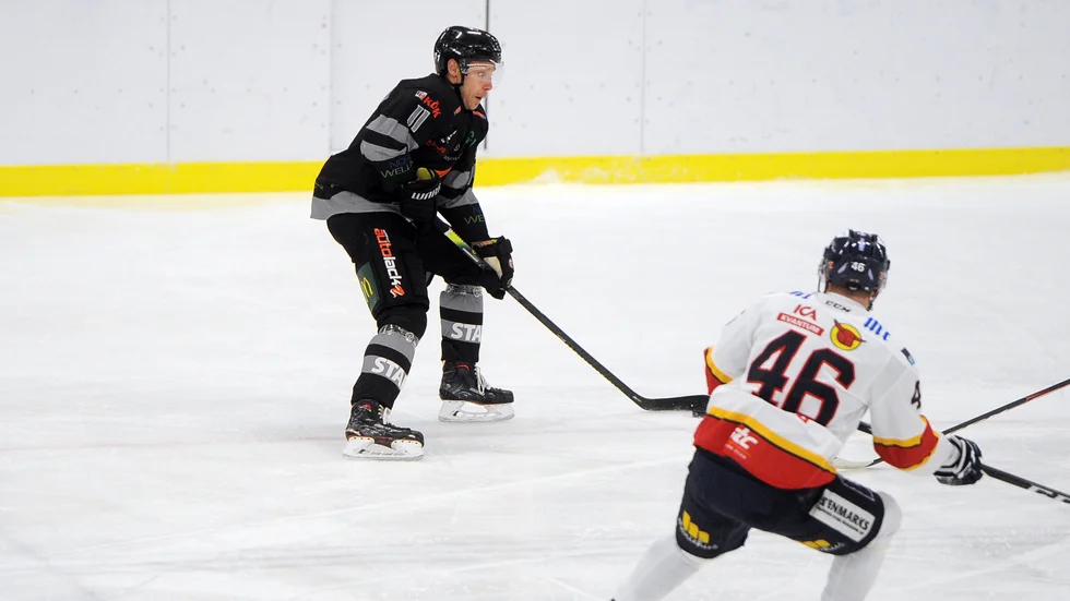 Christian Axelsson gjorde NSK:s enda mål mot Mariestad i onsdags.