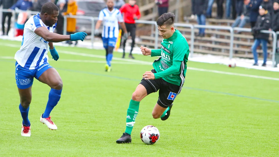 Danilo Al-Saed hade stundtals lekstuga ute på sin vänsterkant.