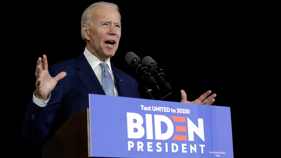 Joe Biden är mittenkandidaten med uppdraget att besegra Donald Trump.