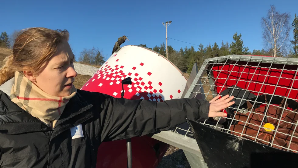 Handpåläggning hjälper knappast för att laga den sabbade snökanonen.Sofia Eriksson är orolig för att sabotaget kan betyda spiken i kistan för hela skidsäsongen.  