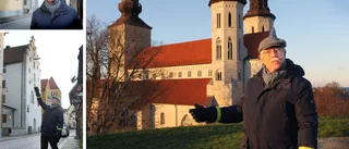 Ulf fyller Visbypromenaden med berättelser