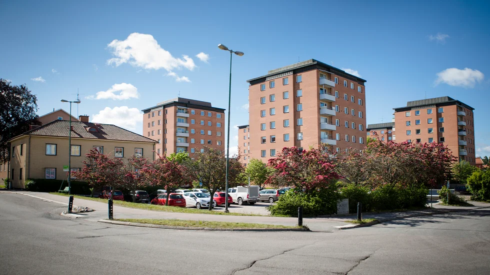 Grannen överklagade förgäves –sjuvåningshus blir verklighet här i korsningen Trädgårdsgatan/Malmgatan. 