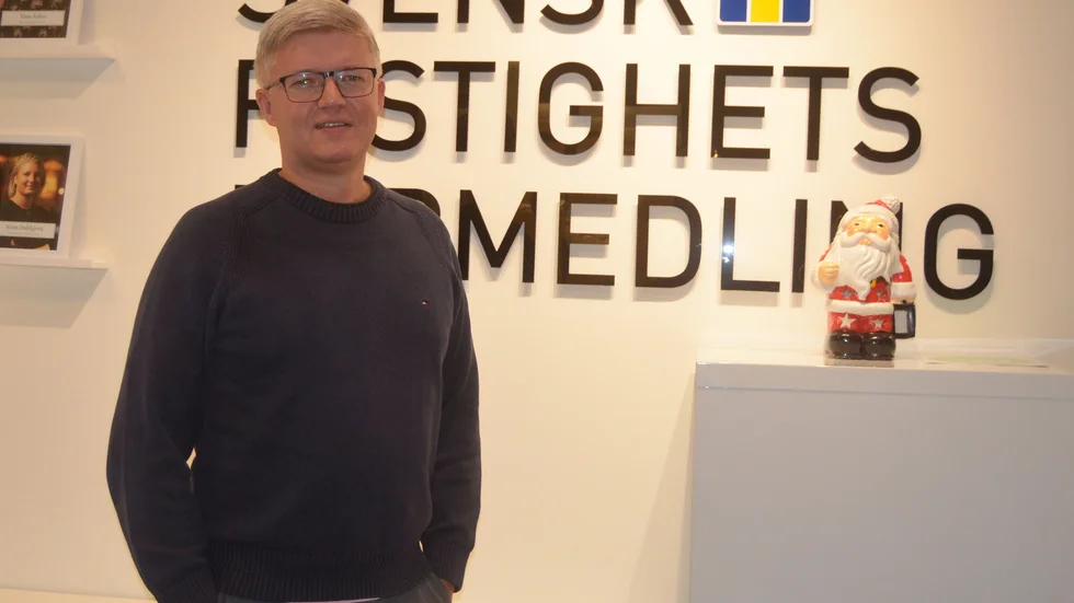 Fredrik Lindfors, fastighetsmäklare, ser fram emot ett spännande år på bostadsmarknaden i Skellefteå.