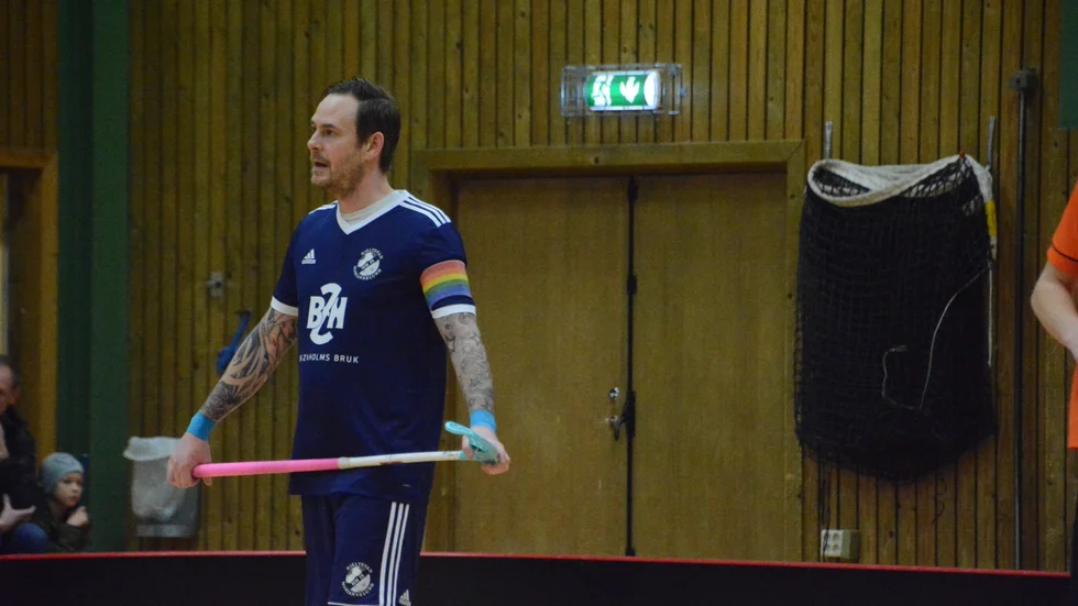 Jimmy Risberg gjorde ett av målen när HM IS föll i premiären.
