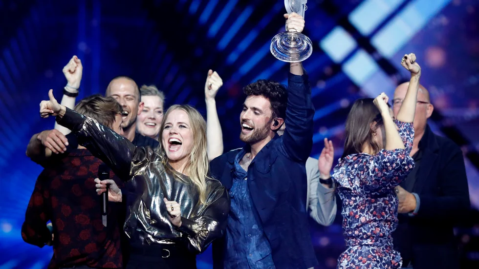 Den senaste vinnaren av Eurovision Song Contest – Duncan Laurence från Nederländerna, som sjöng hem tävlingen 2019. Arkivbild.