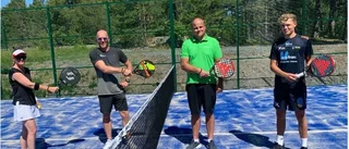 Premiär för ny padelbana i Tallparken