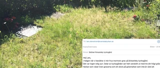 "Delar av kyrkogården ser helt vanskött ut"