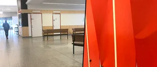 Efter skadegörelse – sjukhuset tar bort förvaringsskåp
