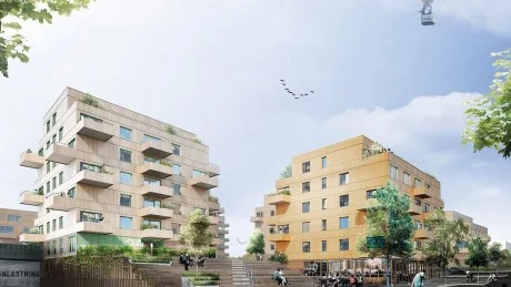 Lindbäcks bygger totalt 163 lägenheter i två etapper åt Aros Bostad i Orminge Centrum, Nacka.
