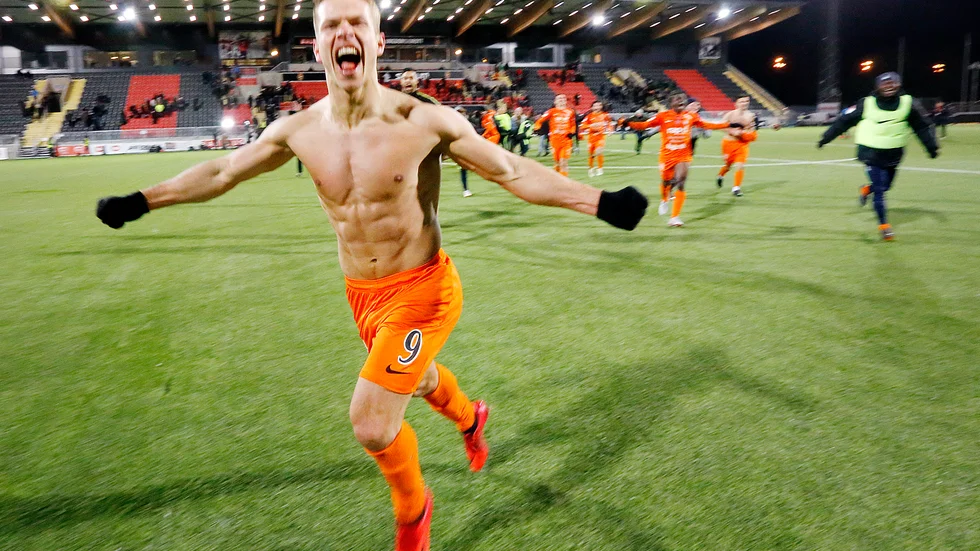 Bajram Ajeti sänkte sin gamla klubb BP i det allsvenska kvalet i en sällan skådad rysarmatch i novembermörkret.