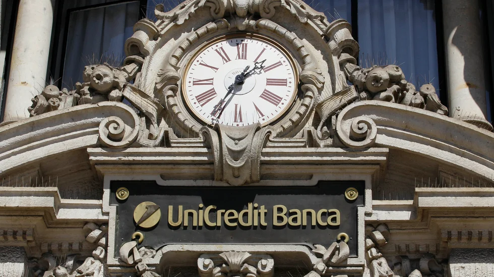 Den italienska banken Unicredit tillhör en av de sektorer som Italiens regering vill skydda från oönskade utländska investeringar. Arkivbild.