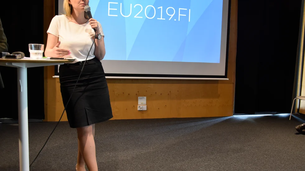 Finlands finansminister Katri Kulmuni lämnar ministerposten. Arkivbild.