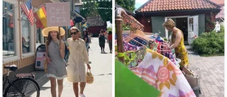 Modemingel på shoppinggatan i Sigtuna 
