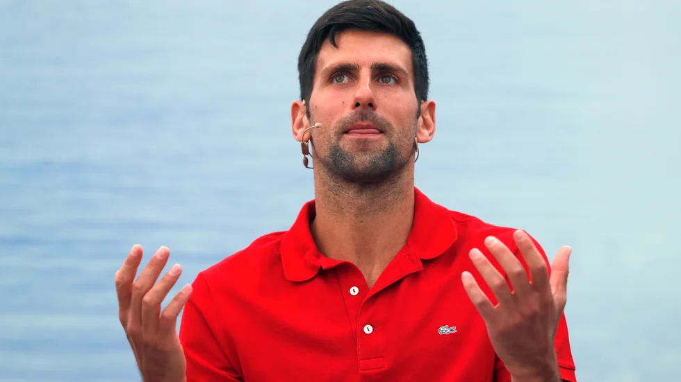Novak Djokovic är långt ifrån övertygad om att han kommer till spel i US Open. Arkivbild.