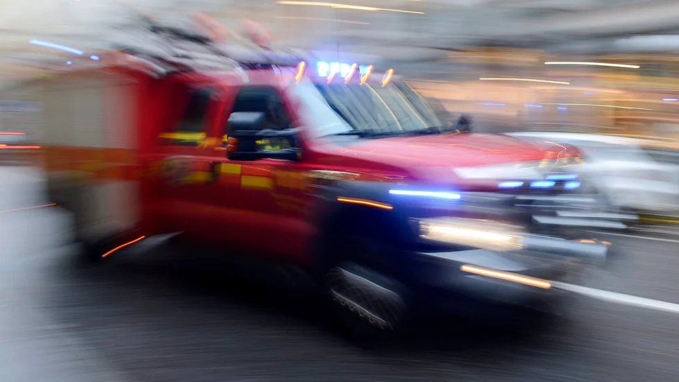 Larm om brand i flerfamiljshus på fredagskvällen. 