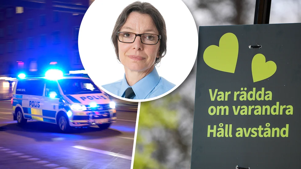 Monica Bergström, presstalesperson för polisens i region Öst, dit Sörmland hör, berättar att sörmlänningarna till stor del tycks anamma Folkhälsomyndighetens råd.