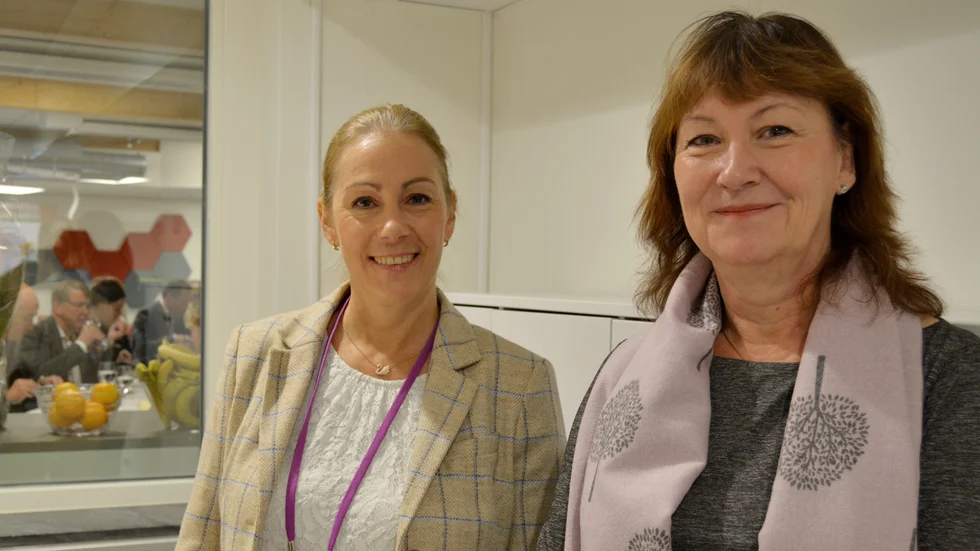 Nina Cromnier och Helene Asp är nöjda efter flytten till Katrineholm.