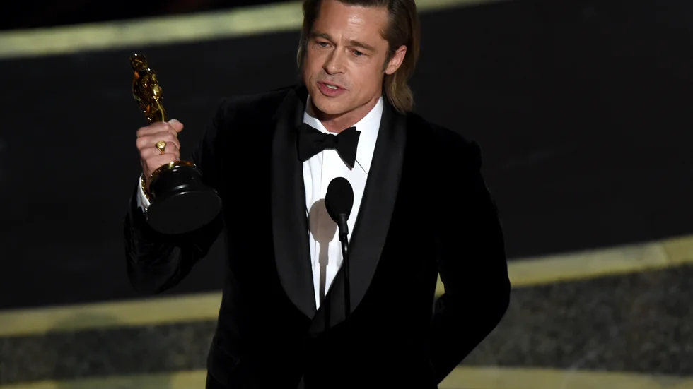 Brad Pitt vann en Oscar under nattens gala i Los Angeles.