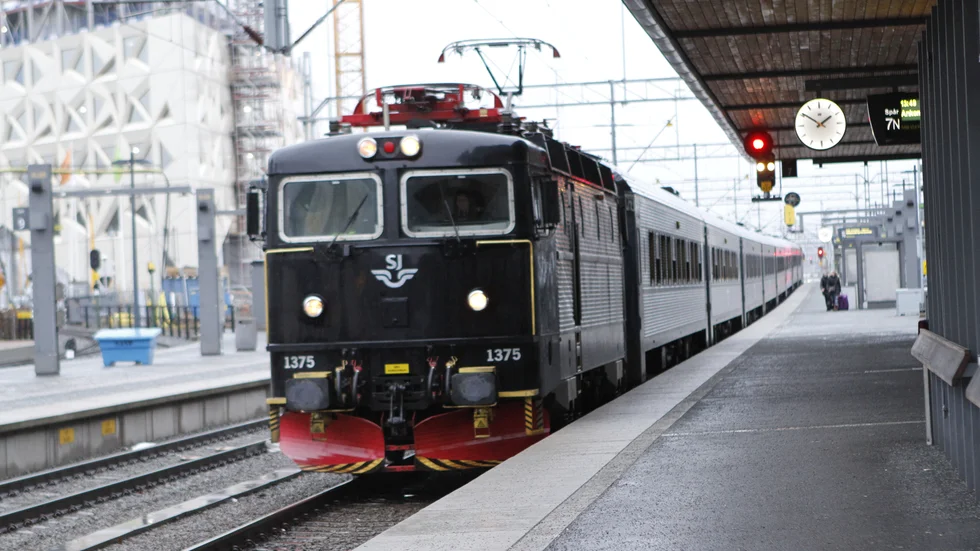 Punktligheten för tågen till och från 
Resecentrum i Uppsala mäts noga.