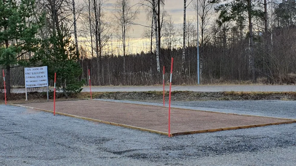Byalaget har anlagt en boulebana i Stjärnhov.